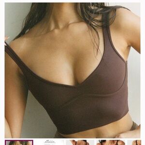 JOAH BROWN CORSET BRA TOP